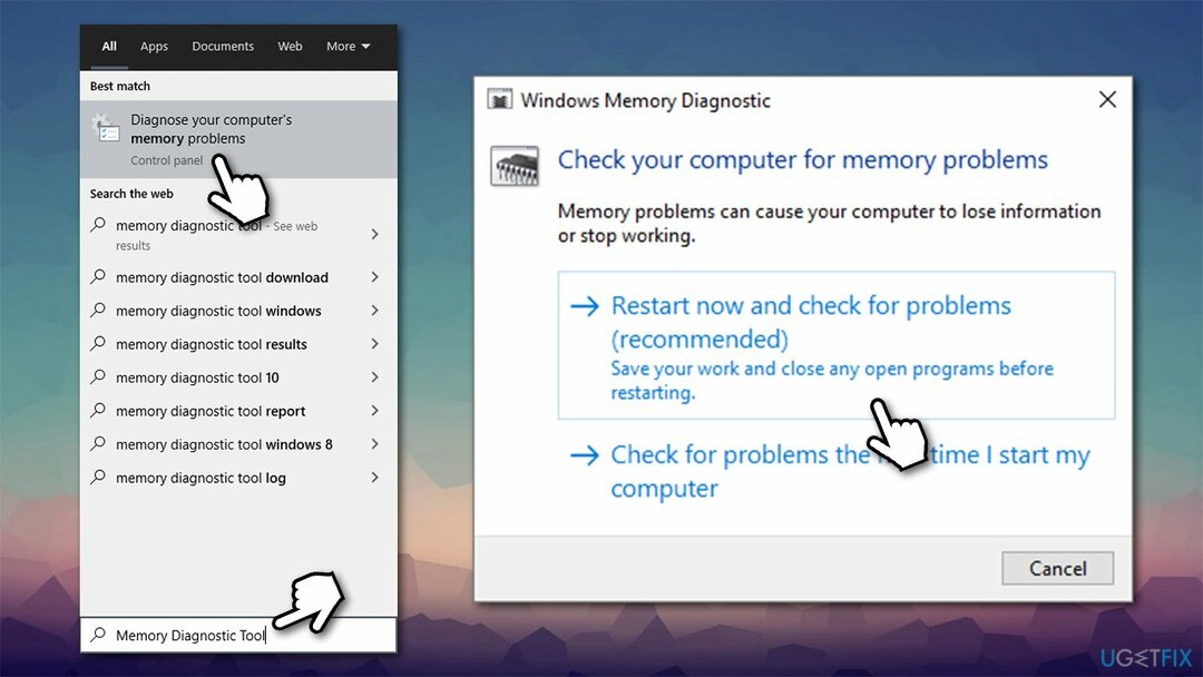 Kör Windows Memory Diagnostic