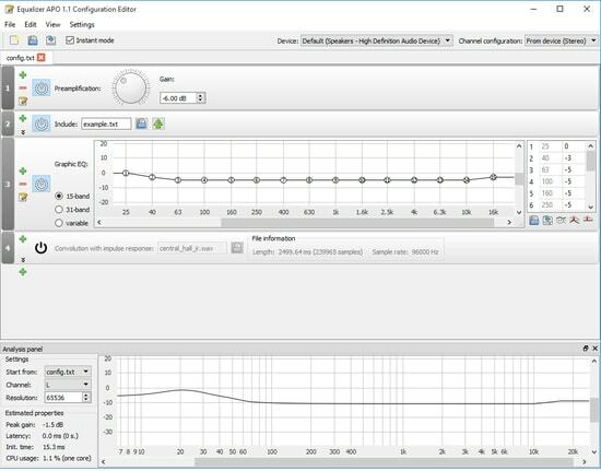 אקולייזר APO PC Sound Booster