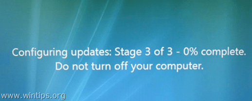 Windows Update Loop Neustart bei Updates konfigurieren: Phase 3 von 3 - 0% abgeschlossen
