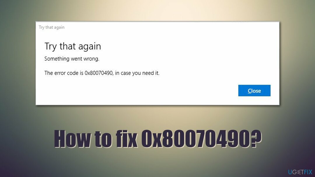 So beheben Sie 0x80070490