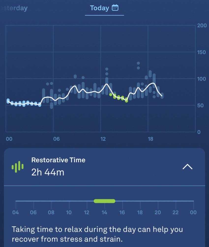 tempo restaurador app oura