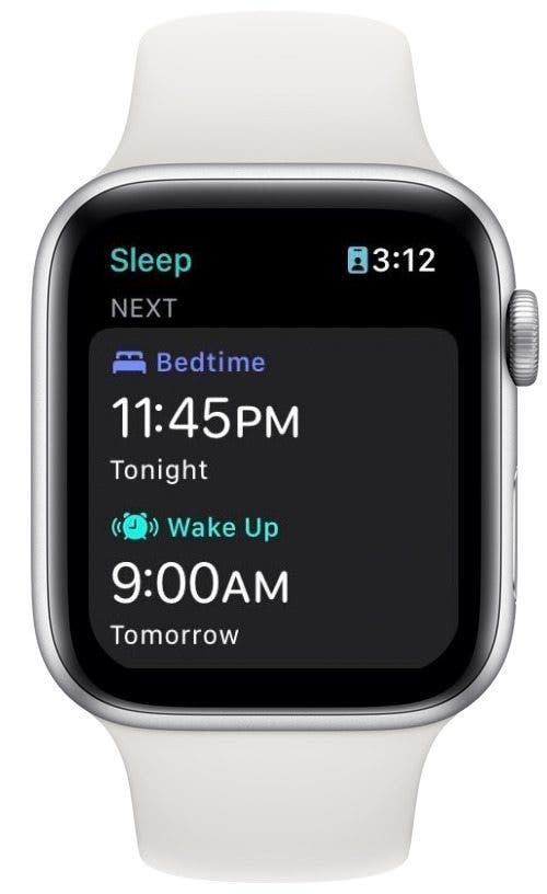 Horário de sono no Apple Watch