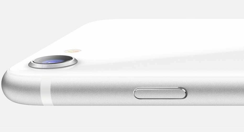 2020 iPhone SE ve stříbrné barvě