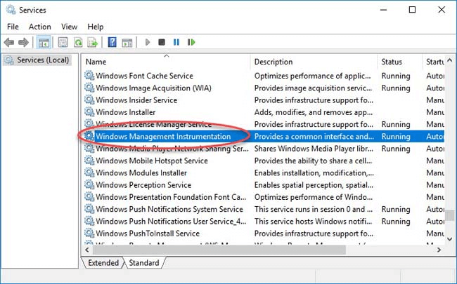 Usluga Windows Management Instrumentation