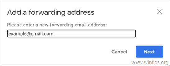 переадресовать GMAIL на другой адрес электронной почты
