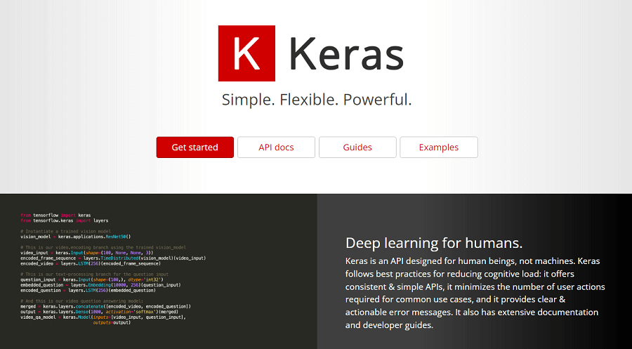 Keras- Software de reconhecimento de imagem inteligente