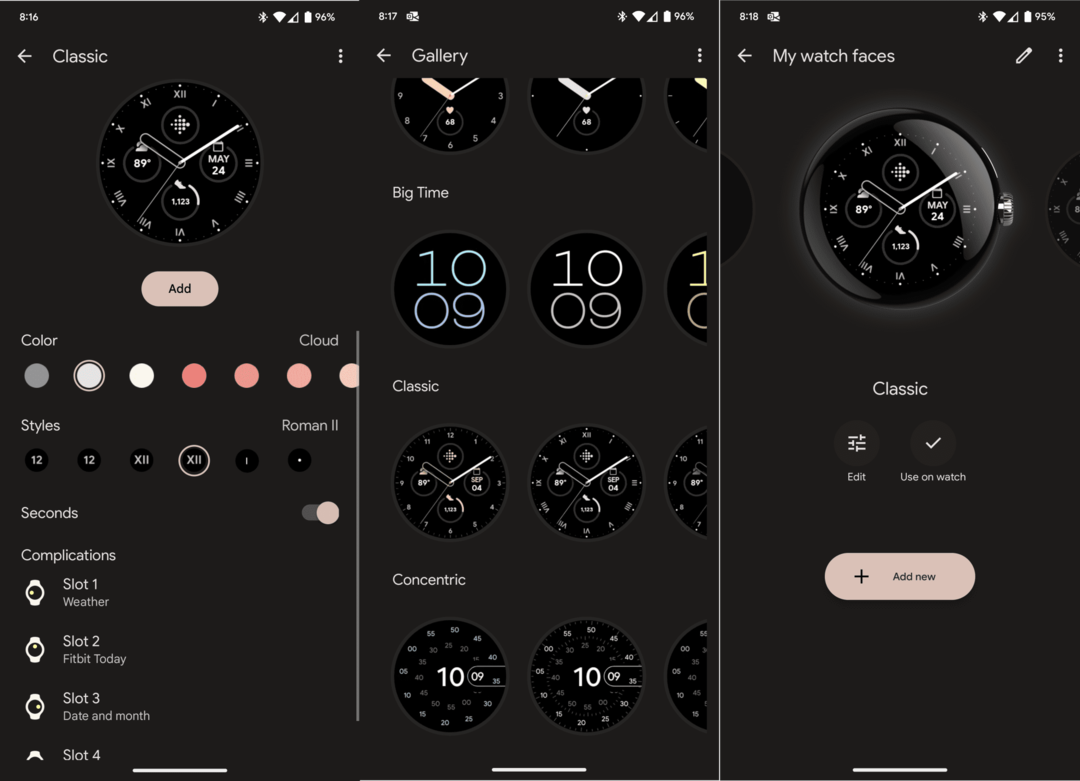 Utiliser différents cadrans de montre sur Pixel Watch - 3