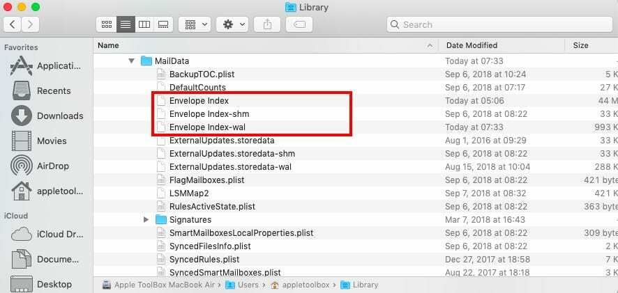 macOS Mojave의 메일 문제, 해결 방법
