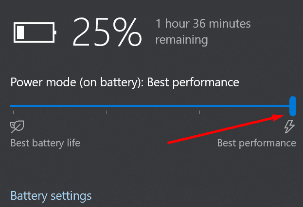 Batterieeinstellungen mit der besten Leistung