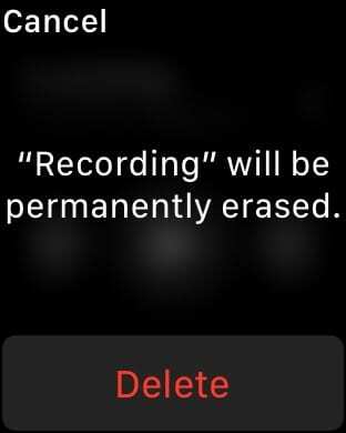 Удалите Voice Memo из Apple Watch