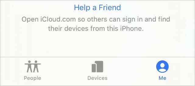 Nastavení Pomoc příteli v aplikaci Najít můj iPhone