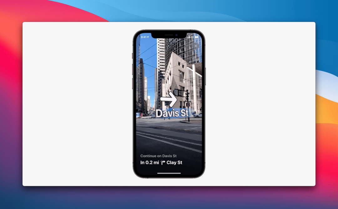 Direções de AR do Apple Maps iOS 15