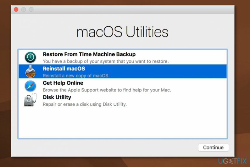 Kode kesalahan 5010F terjadi pada Mac OS