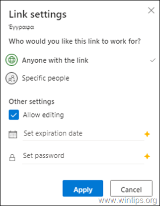 Modifica le autorizzazioni di condivisione in OneDrive