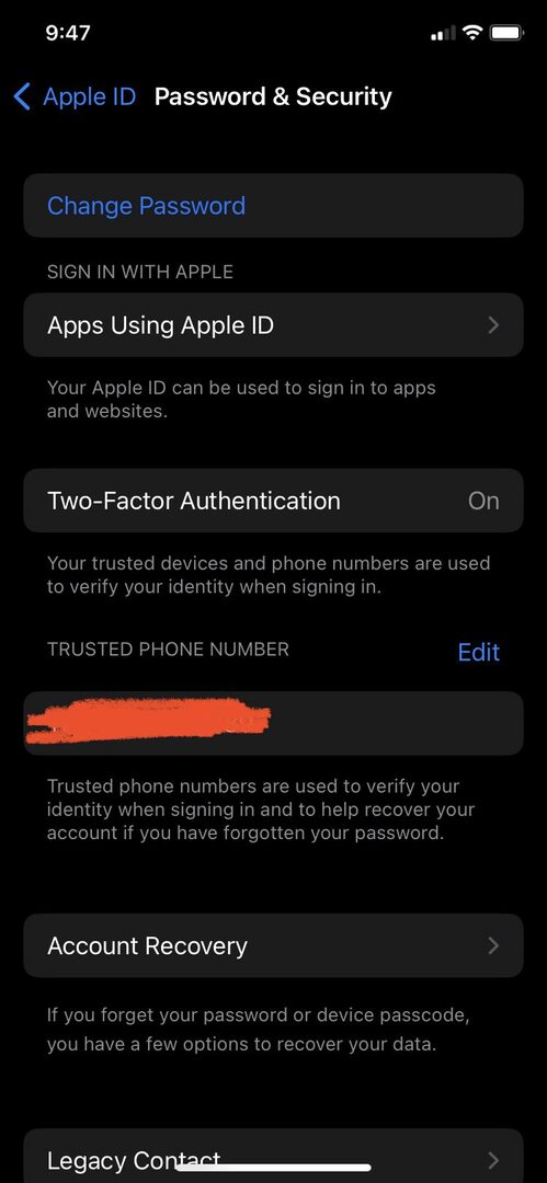 Consejos de iOS 16 para mantener su iPhone seguro Autenticación de dos factores