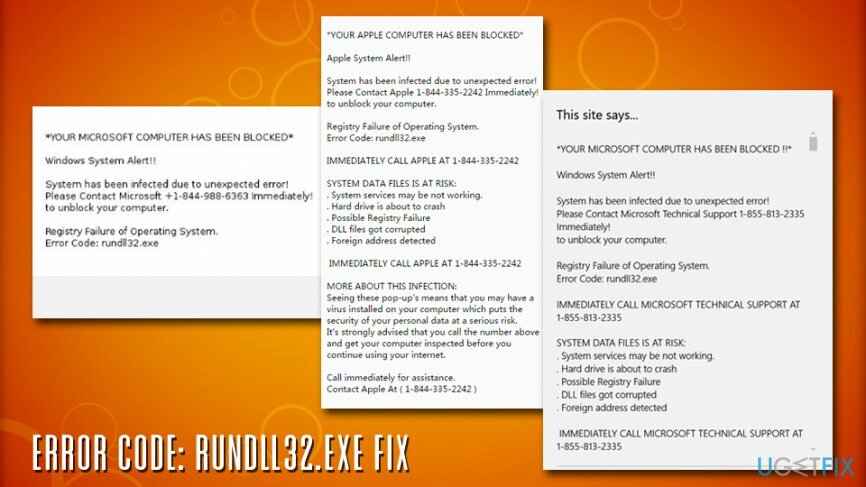 Kode kesalahan: perbaikan rundll32.exe