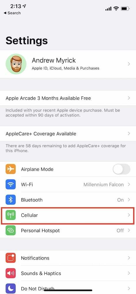 Scarica aggiornamenti iOS su 5G 1