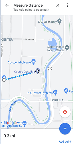 mäta-avstånd-google-maps-mobil