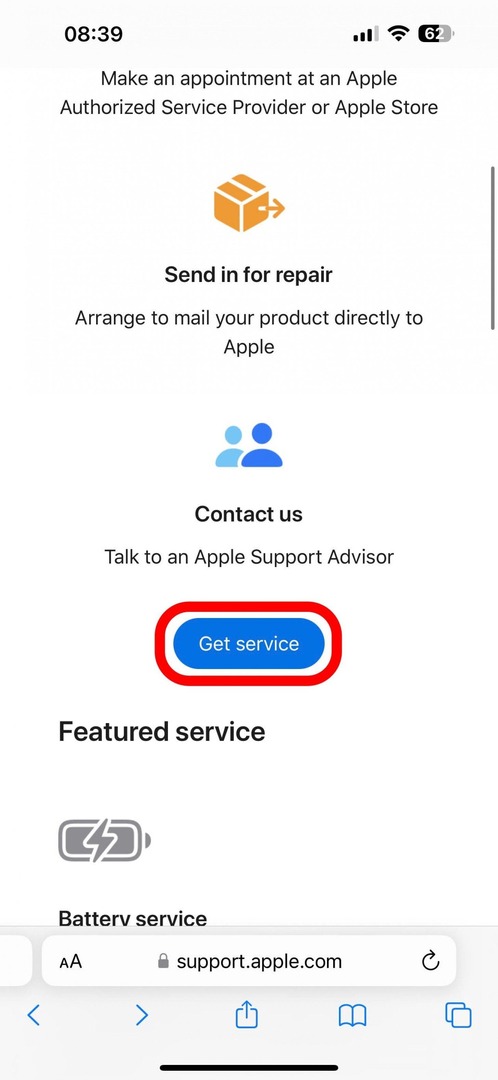Neem contact op met Apple Support voor professionele hulp.