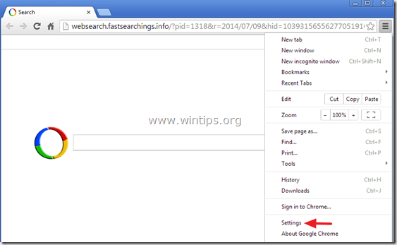 eliminați-Websearch-fastsearchings-info-chrome