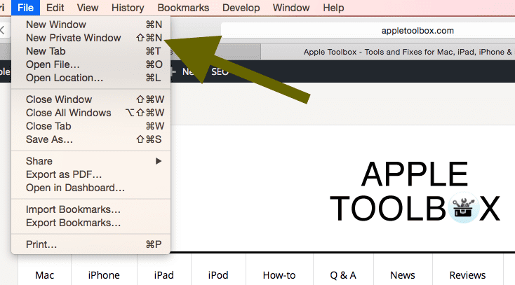 Prywatne przeglądanie Safari na Macu