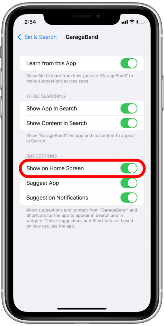 إخفاء التطبيق من شاشة iPhone الرئيسية