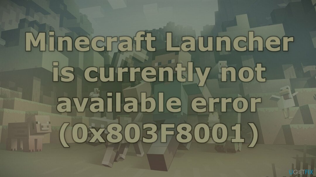 Come risolvere Minecraft Launcher è attualmente un errore non disponibile (0x803F8001)?