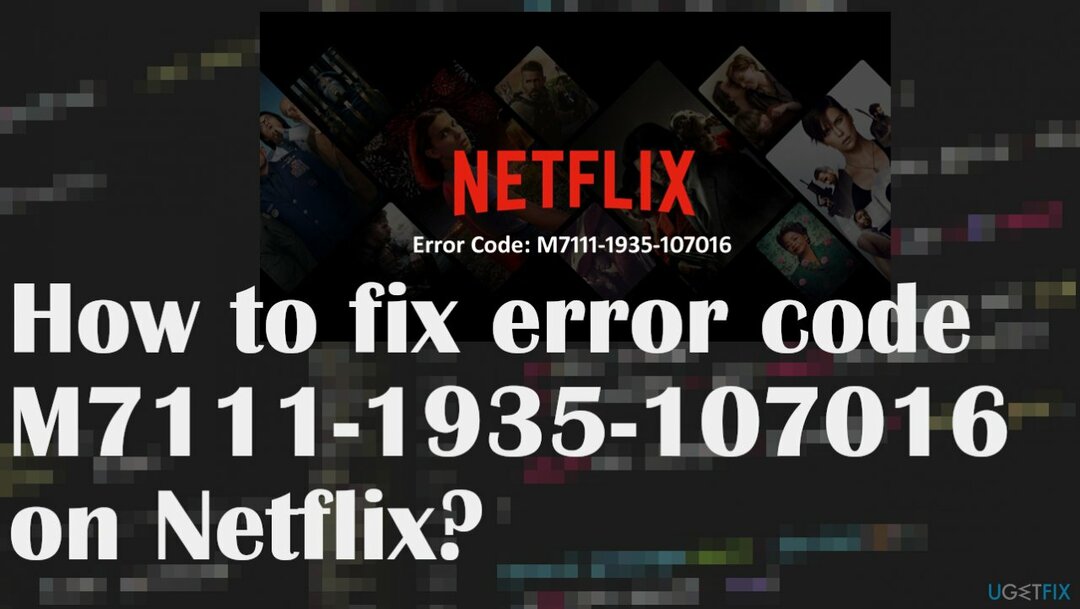 Fejlkode M7111-1935-107016 på Netflix