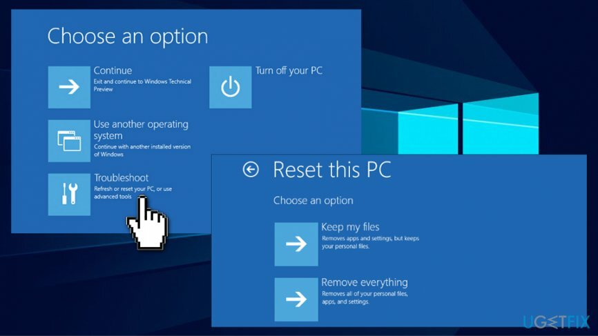 Используйте эту опцию, если вы не можете загрузиться в Windows