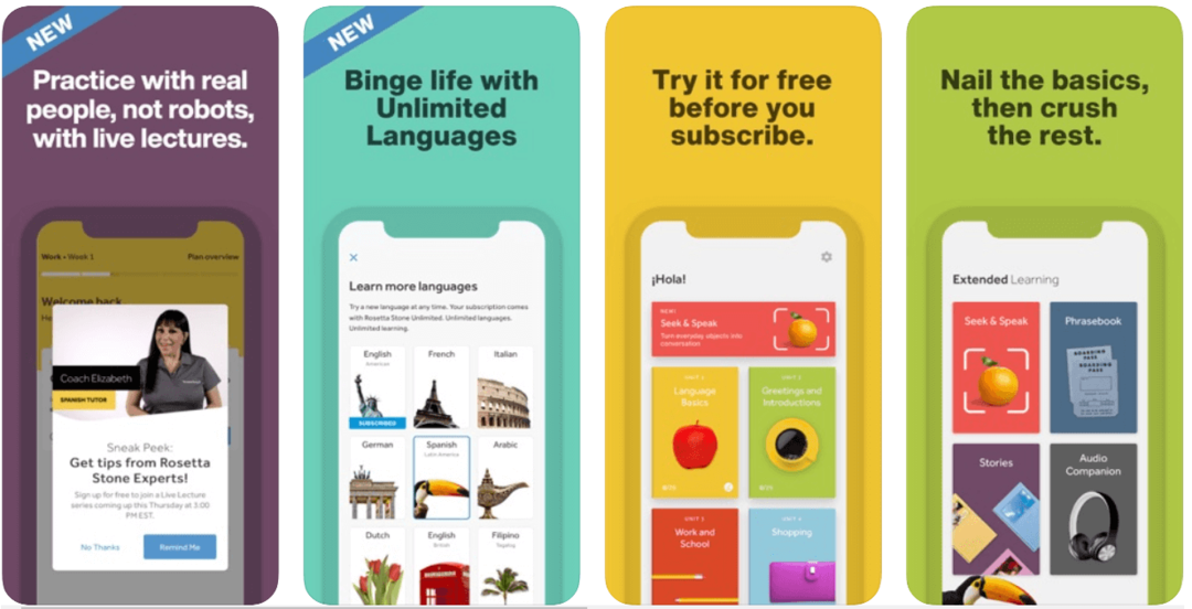 Rosetta Stone - Bästa Android-appen för språkinlärning