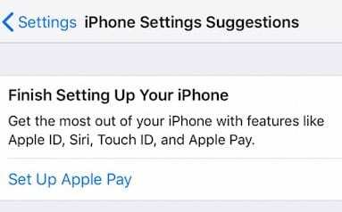 negeer Apple Pay-instellingen tijdens iPhone-update