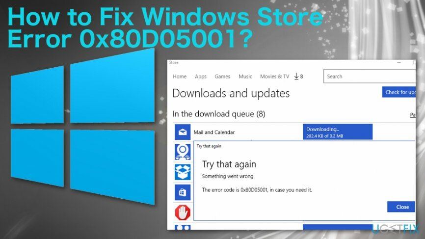 Façons de corriger l'erreur 0x80D05001 du Windows Store