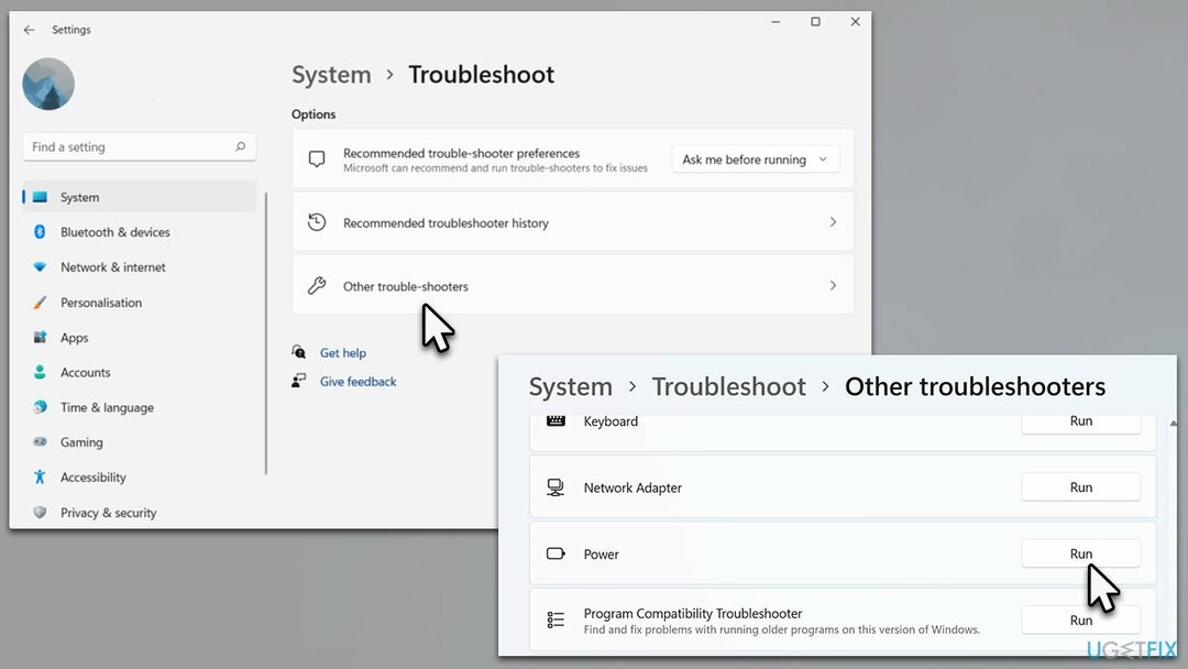 Esegui lo strumento di risoluzione dei problemi