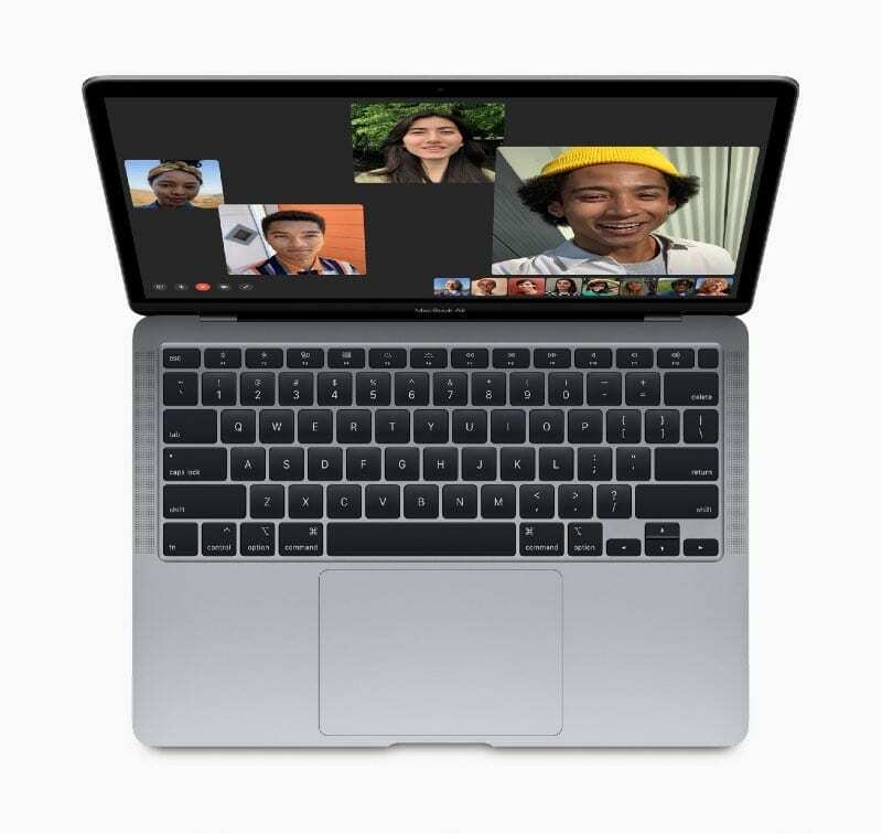 2020. aasta MacBook Airi ülalt-alla ülevaade