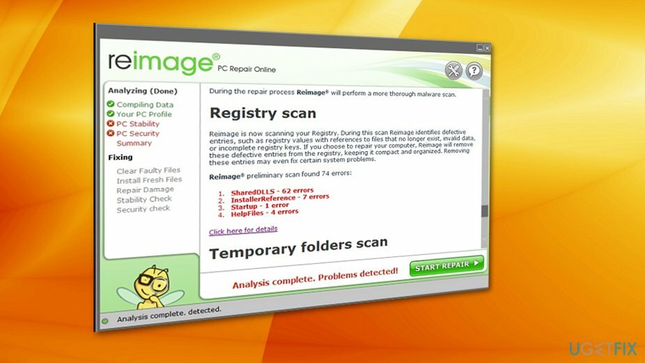Reimage 스캔 프로세스는 오래 걸리지 않습니다.
