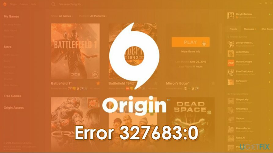 ¿Cómo solucionar el error de origen 327683: 0?