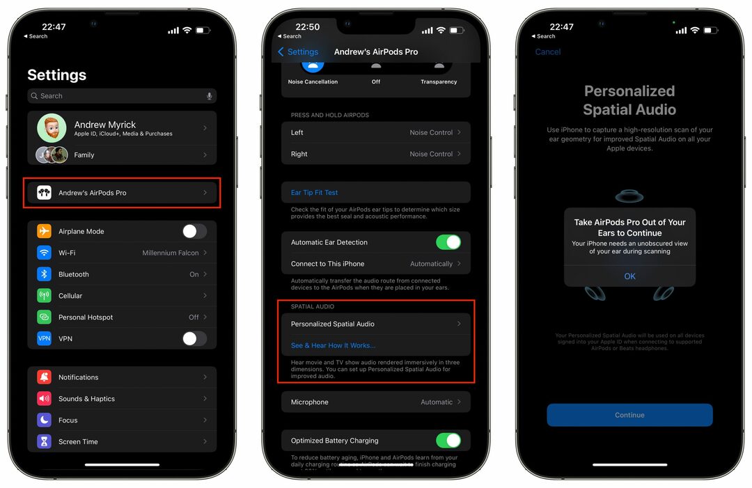 Como usar o áudio espacial personalizado no iOS 16 - 1