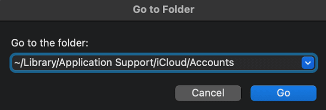 vai a icloud-account-cartella-mac