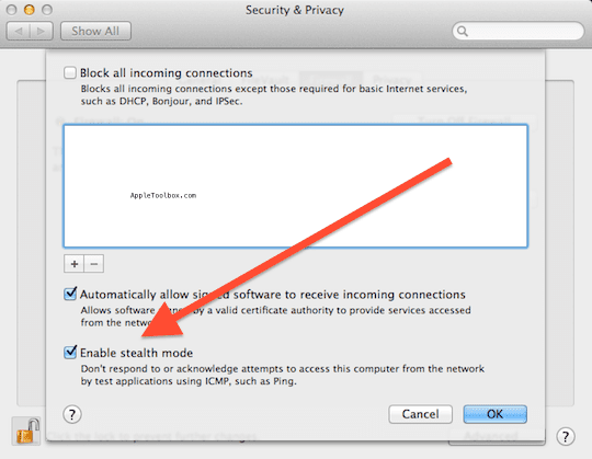 Mac Stealth-modus