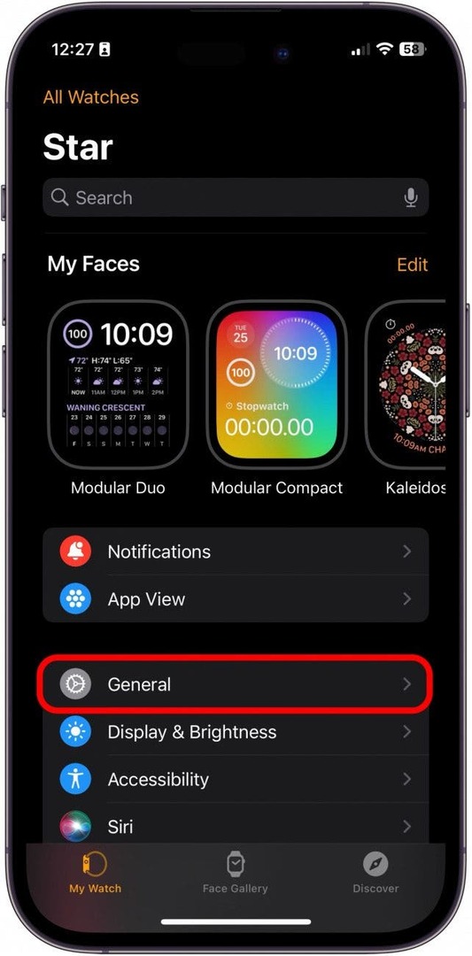 Hent app på apple watch