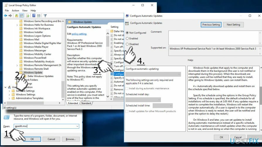 Zakázat automatické aktualizace systému Windows