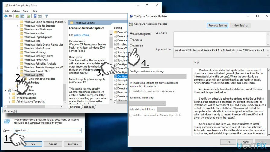 Désactiver les mises à jour automatiques de Windows