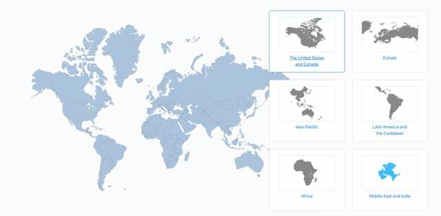 services mondiaux de pomme