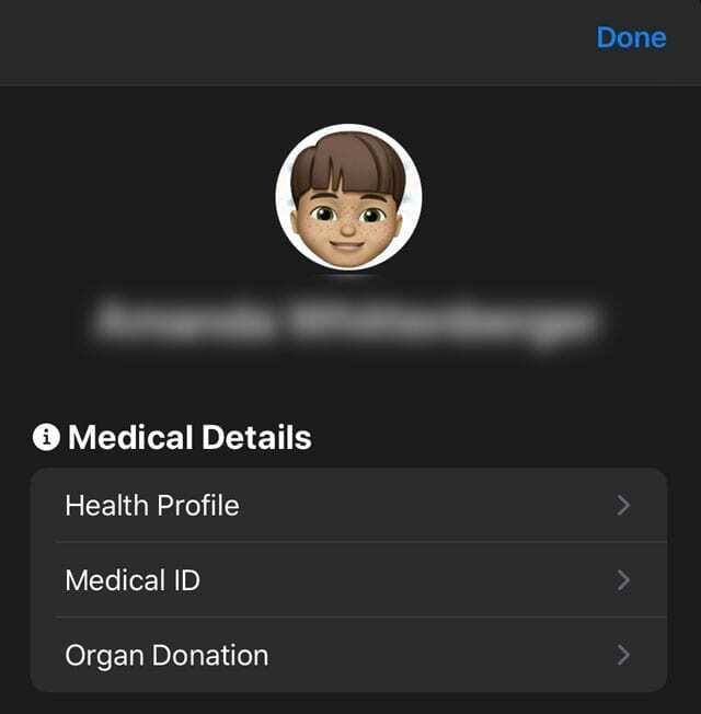 iPhone 건강 앱 의료 정보