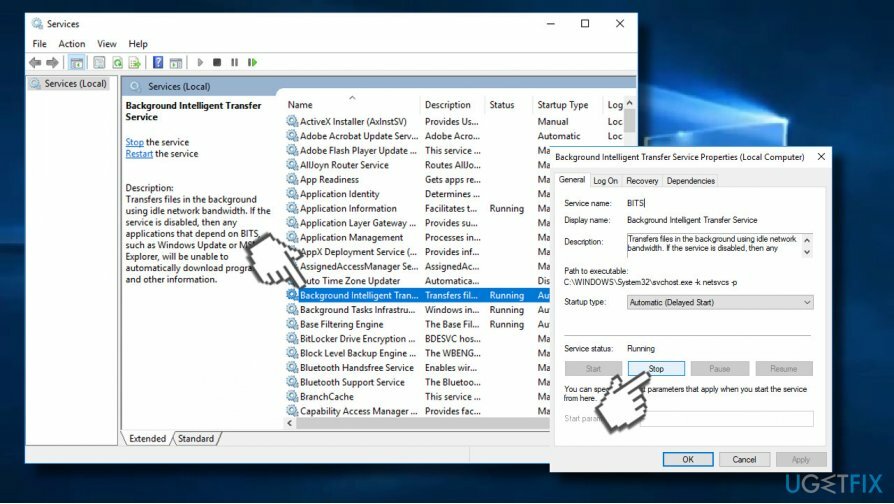 Mulai ulang proses Pembaruan Windows