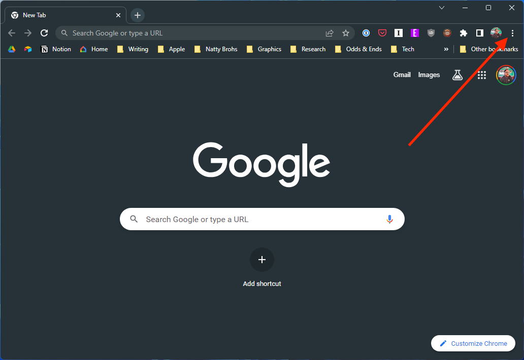 Cara mengekspor bookmark Chrome di Windows - 1