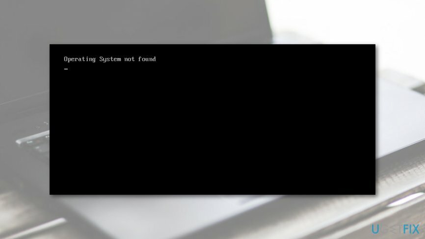 " Operačný systém sa nenašiel" Chyba v systéme Windows