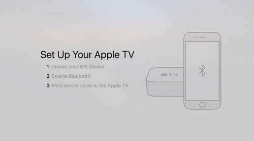 Настройте екрана на Apple TV