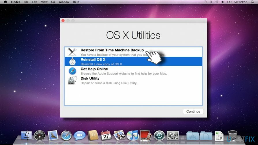 Stellen Sie den Mac aus dem Time Machine-Backup wieder her