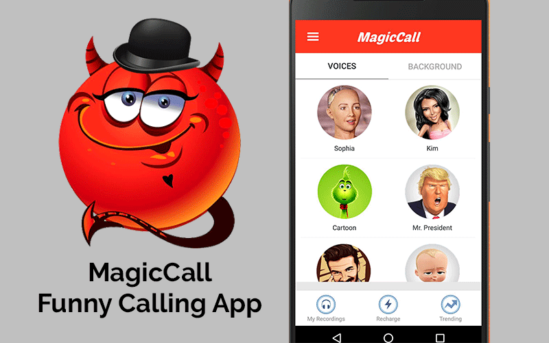 Magic Call - Echtzeit-Sprachwechsler-App während des Anrufs